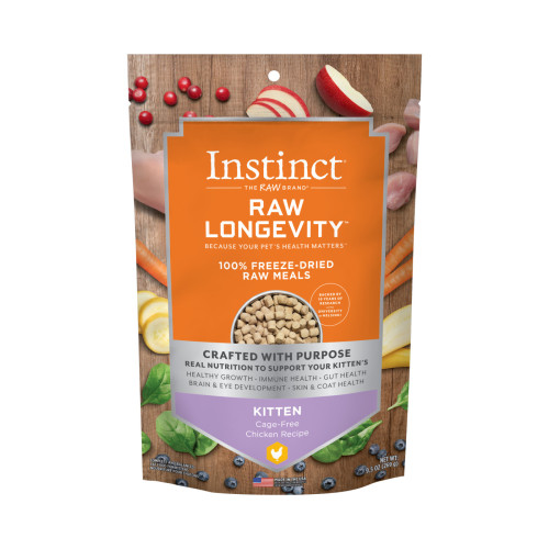 Nature's Variety Instinct 269g Raw Longevity Freeze-Dried Raw Meals ((Cage-Free Chicken Recipe)) Kitten 本能 凍乾長壽主食糧 走地雞 幼貓 9.5oz (621508) (EXP: 29/3月/2027) Nature's Variety Instinct 269g Raw Longevity Freeze-Dried Raw Meals ((Cage-Free Chicken Recipe)) Kitten 本能 凍乾長壽主食糧 走地雞 幼貓 9.5oz (621508) (EXP: 29/3月/2027)